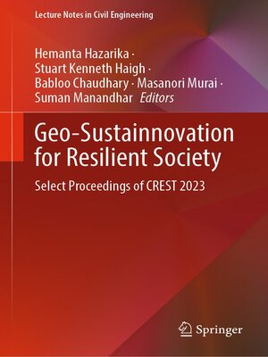 cover image of Geo-Sustainnovation for Resilient Society